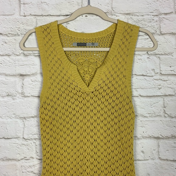 Athleta Knit Mandala Flower Pullover Sweater Vest - Picture 3 of 9